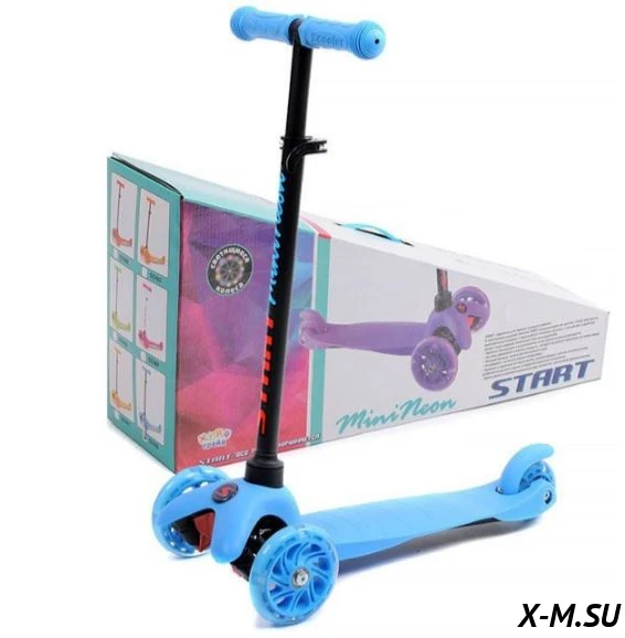 Самокат 3-х кол. 120мм Slider колеса светятся SS1NB Самокат 3-х кол. 120мм Slider колеса светятся SS1NB