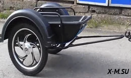 Тележка прицепная для мопедов, мотоциклов (С КОРЫТОМ) Тележка прицепная для мопедов, мотоциклов (С КОРЫТОМ)