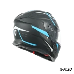 Шлем модуляр HETOSHI FF935 Shogun цв.Черно-сине-белый  р.M