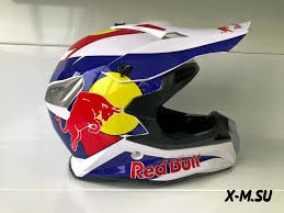 ШЛЕМ КРОССОВЫЙ REDBULL Белый/Синий ШЛЕМ КРОССОВЫЙ REDBULL Белый/Синий