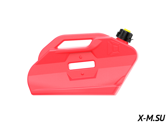 Канистра 5л красная для кофра TESSERACT, для ATV AODES PATHCROSS 650-1000