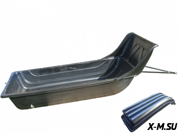 Сани-волокуши с отбойником и накладками ПРЕМИУМ